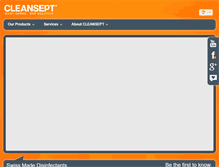 Tablet Screenshot of cleansept.com
